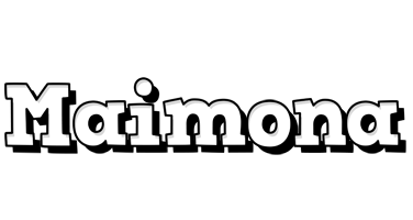 Maimona snowing logo