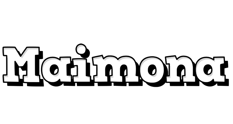 Maimona snowing logo