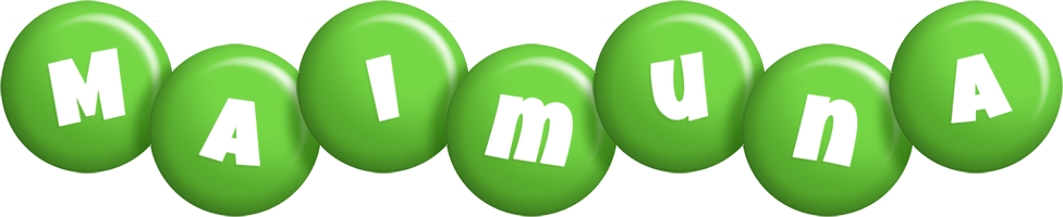 Maimuna candy-green logo