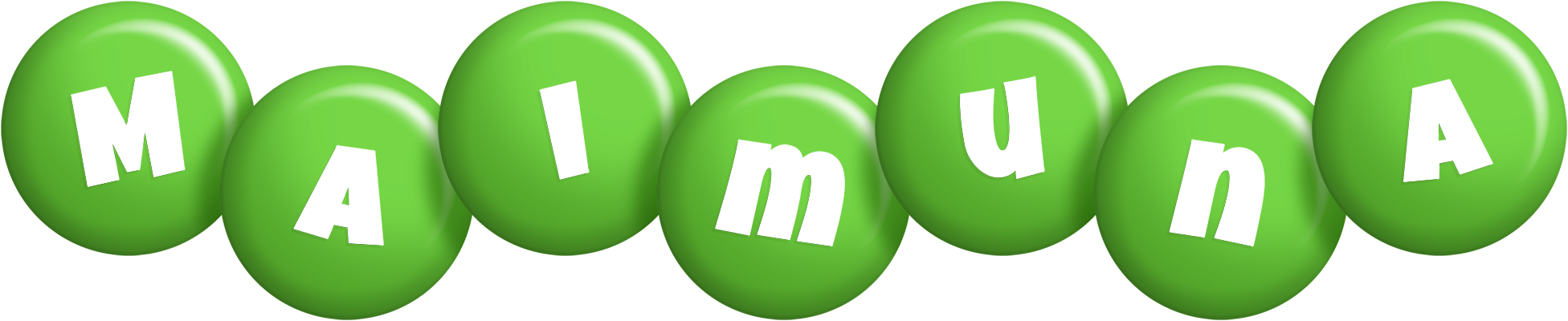Maimuna candy-green logo