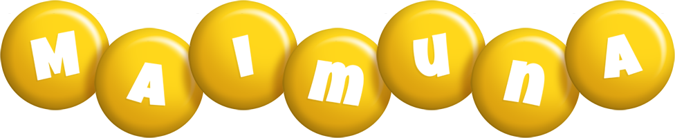 Maimuna candy-yellow logo