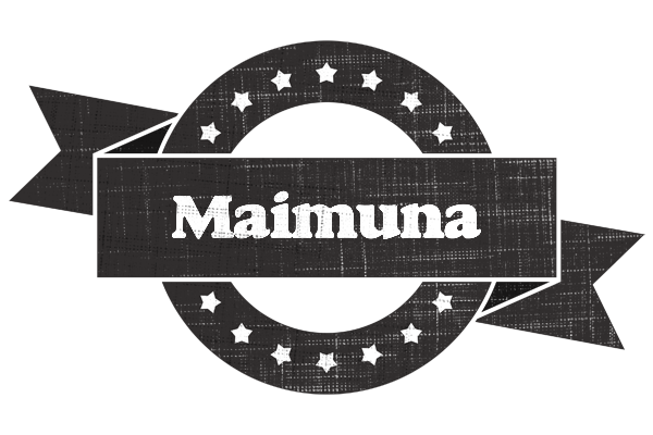 Maimuna grunge logo