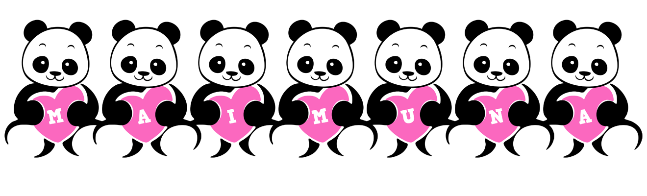 Maimuna love-panda logo