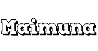 Maimuna snowing logo