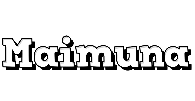 Maimuna snowing logo