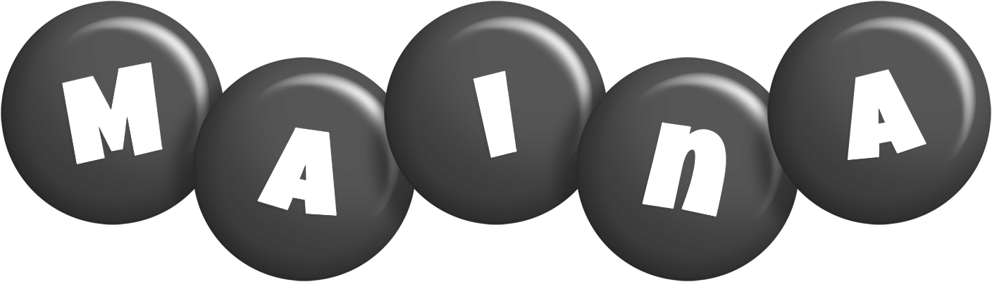 Maina candy-black logo