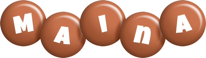 Maina candy-brown logo