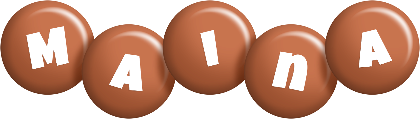 Maina candy-brown logo