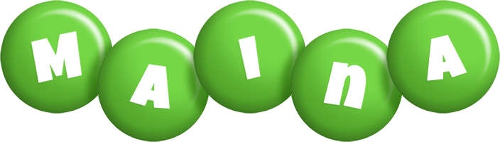 Maina candy-green logo