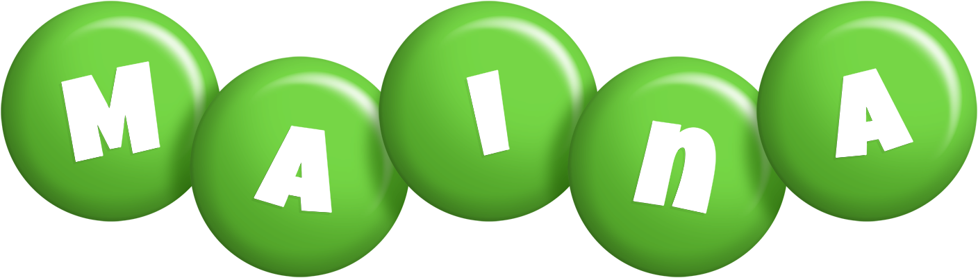 Maina candy-green logo