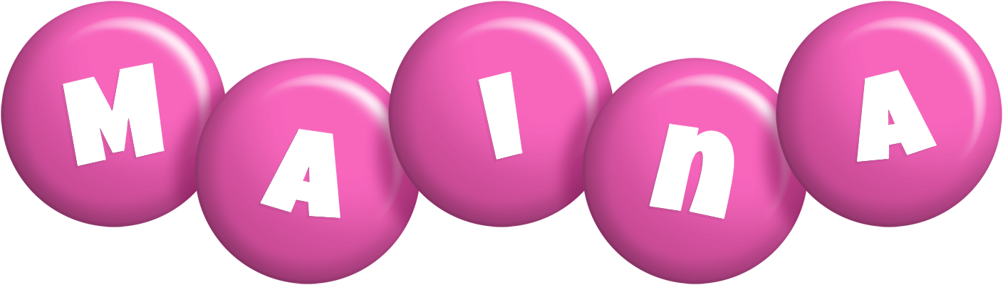 Maina candy-pink logo