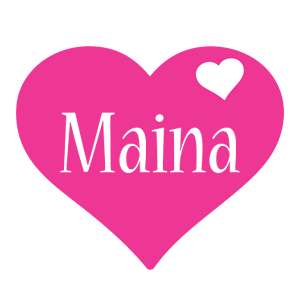 Maina love-heart logo
