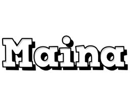 Maina snowing logo