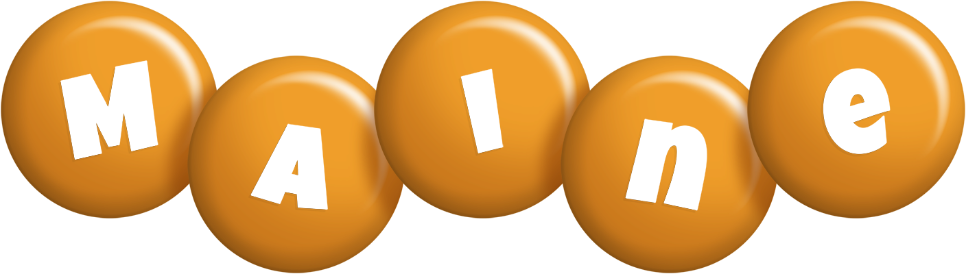 Maine candy-orange logo