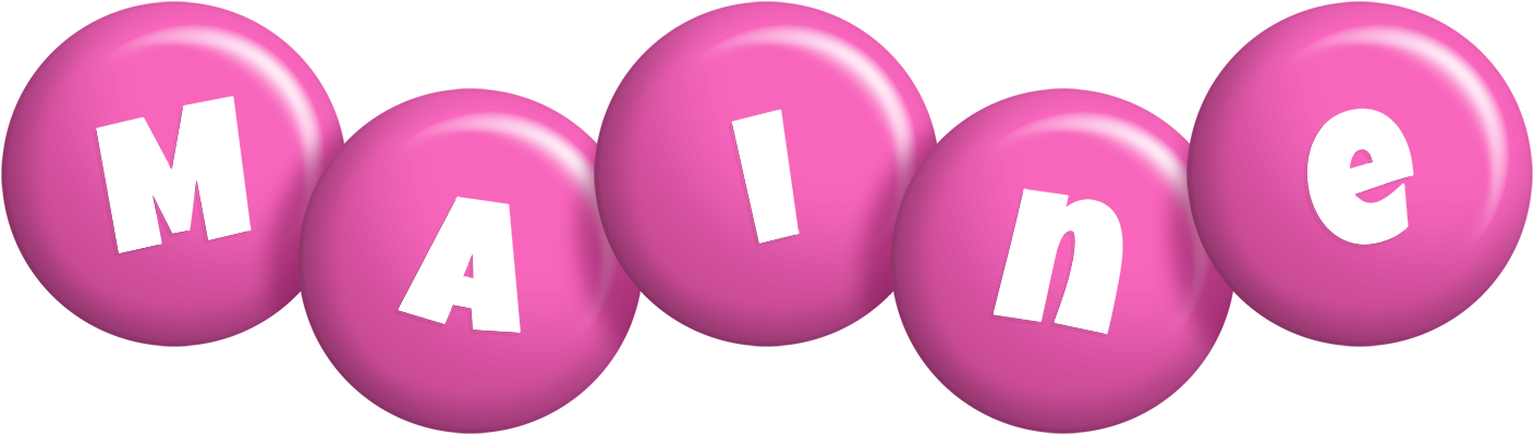 Maine candy-pink logo