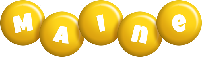 Maine candy-yellow logo