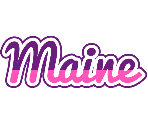 Maine cheerful logo