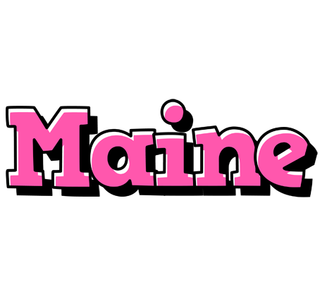 Maine girlish logo