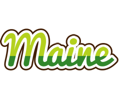 Maine golfing logo