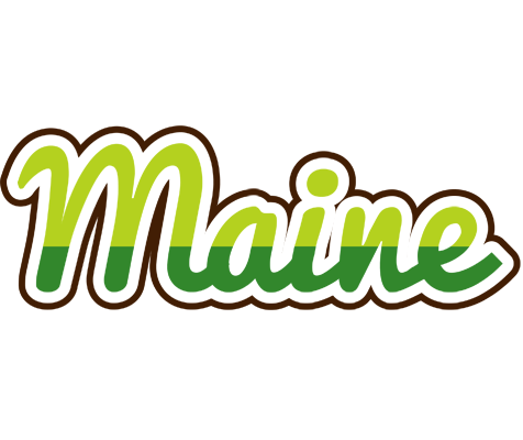 Maine golfing logo