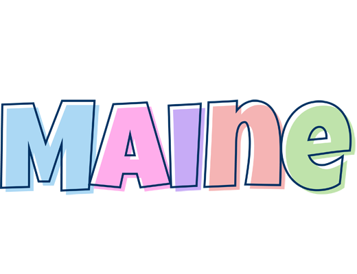 Maine pastel logo