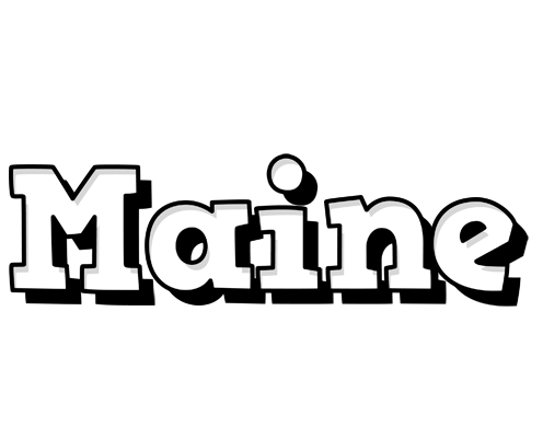 Maine snowing logo