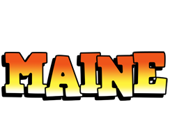 Maine sunset logo