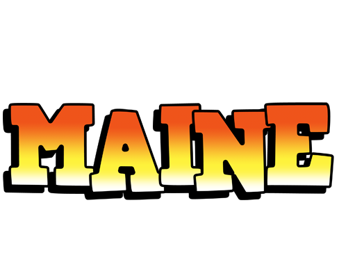 Maine sunset logo