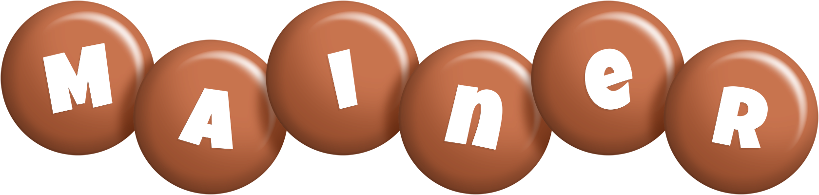Mainer candy-brown logo