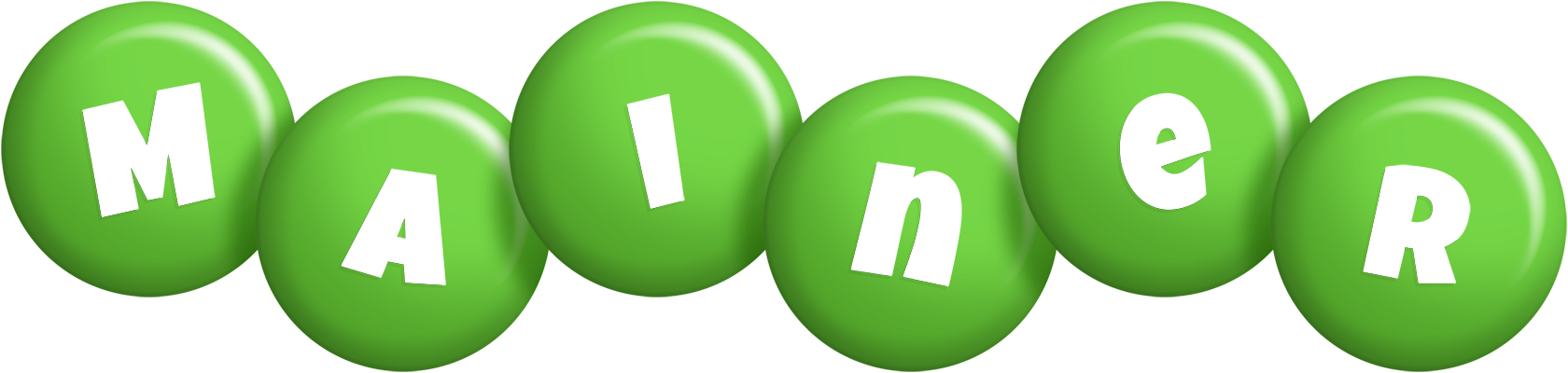 Mainer candy-green logo