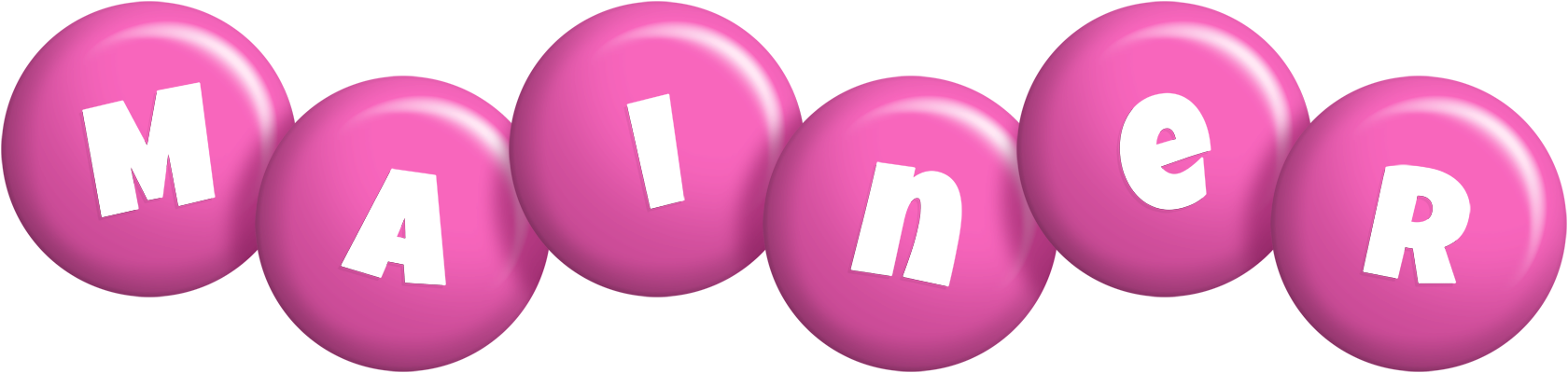 Mainer candy-pink logo