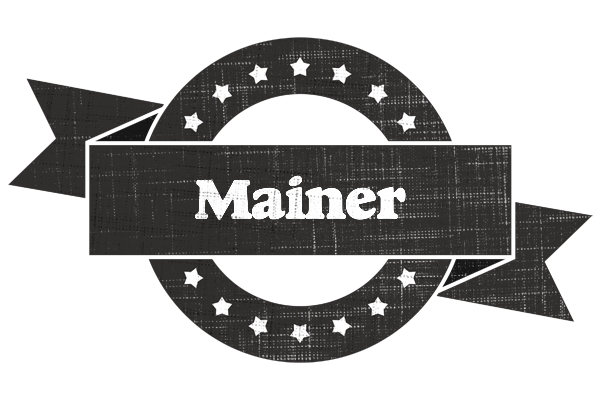 Mainer grunge logo