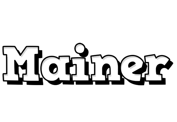 Mainer snowing logo