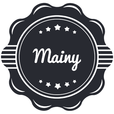 Mainy badge logo