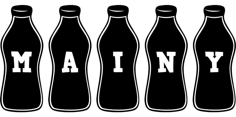 Mainy bottle logo