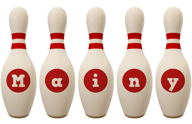 Mainy bowling-pin logo