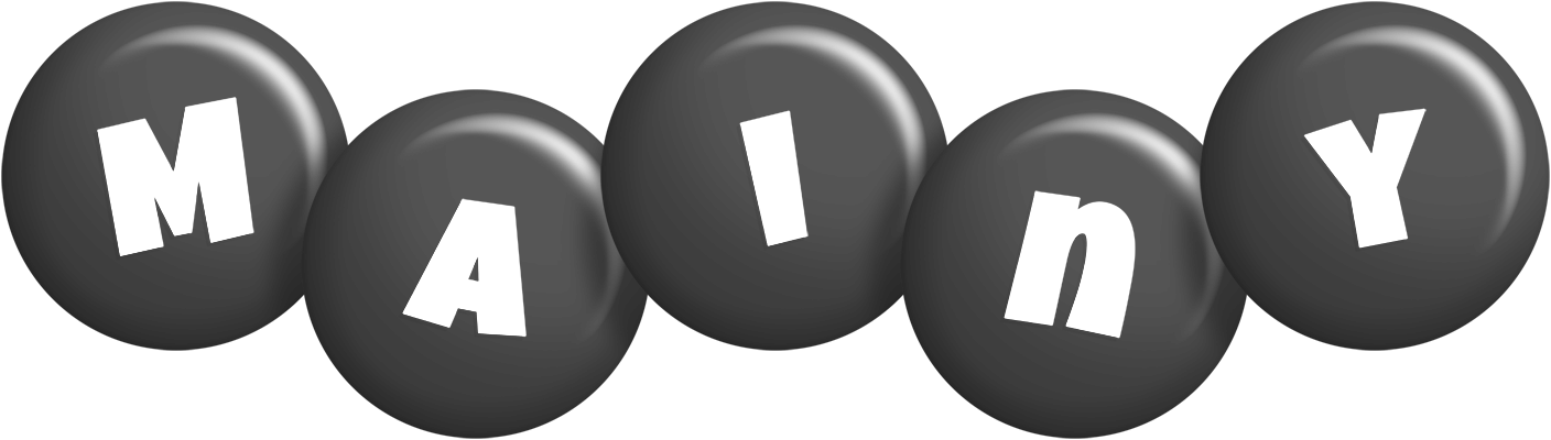 Mainy candy-black logo