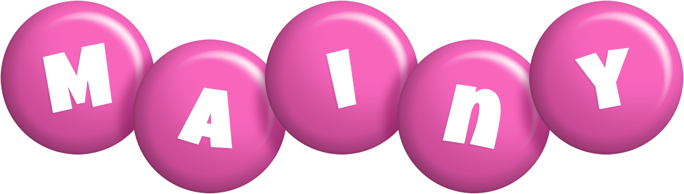 Mainy candy-pink logo
