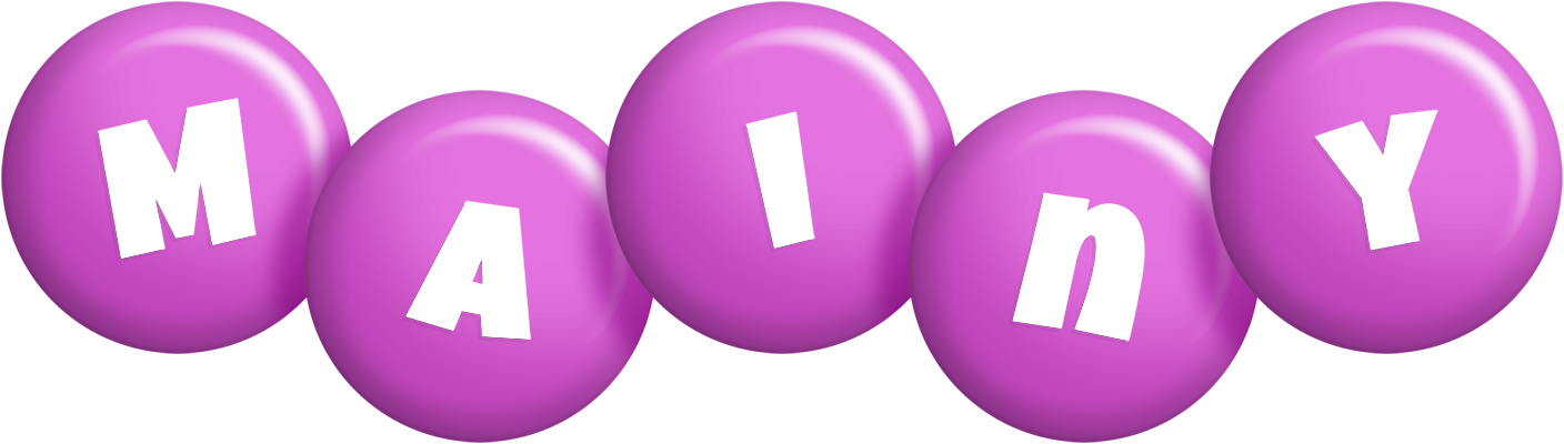 Mainy candy-purple logo