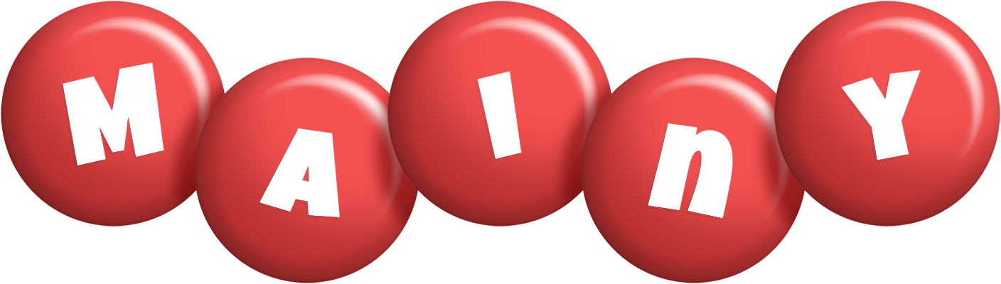 Mainy candy-red logo