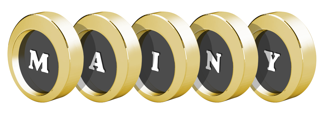 Mainy gold logo