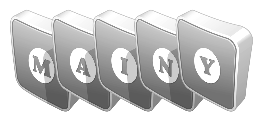 Mainy silver logo