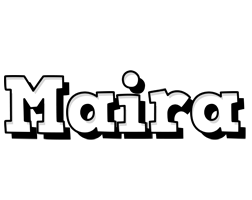 Maira snowing logo