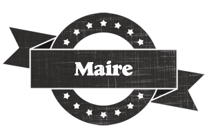 Maire grunge logo