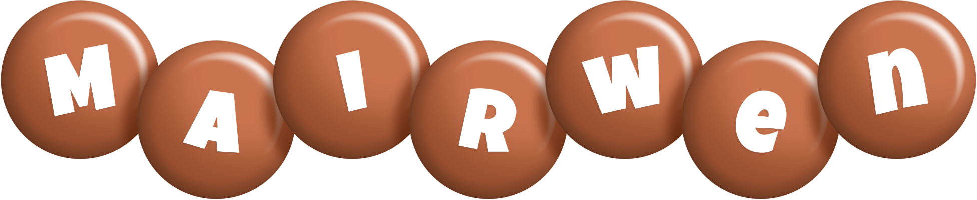 Mairwen candy-brown logo