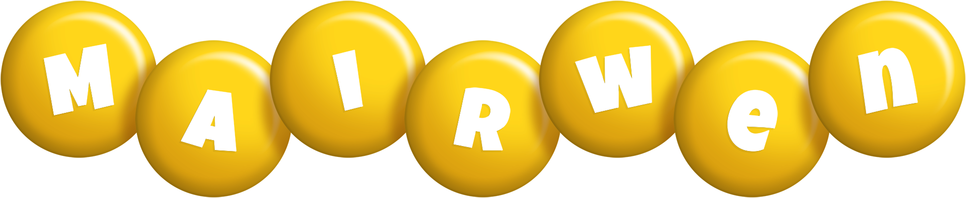 Mairwen candy-yellow logo
