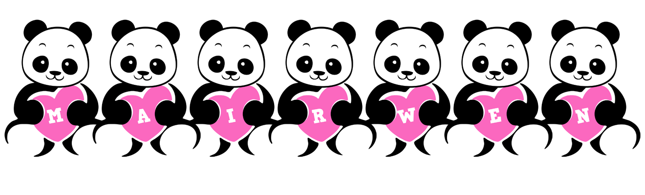 Mairwen love-panda logo