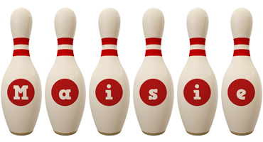 Maisie bowling-pin logo