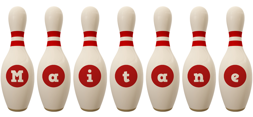 Maitane bowling-pin logo