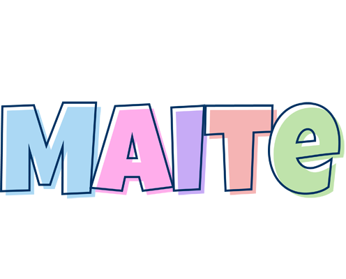 Maite pastel logo
